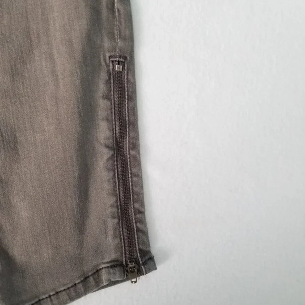White House Black Market WHBM Grey Skinny Skimmer Jeans 0 Waist 28